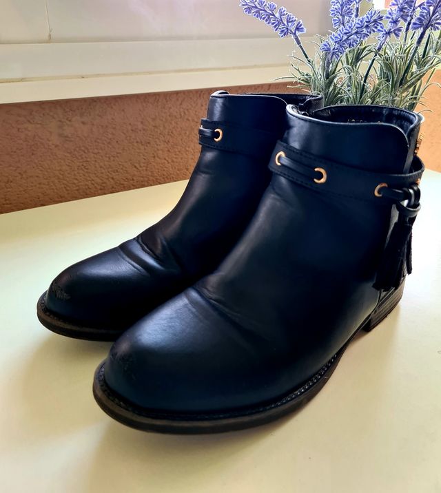 botines piel 33 niña