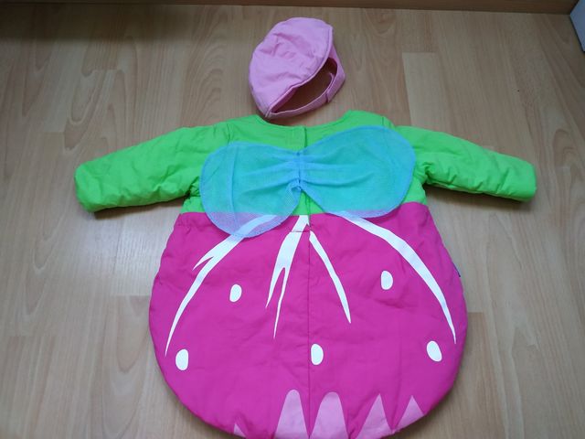 disfraz fresa bebé un solo uso