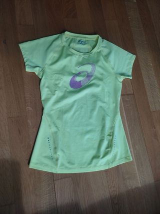 camiseta asics mujer