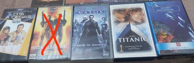 Películas de vídeo VHS originales