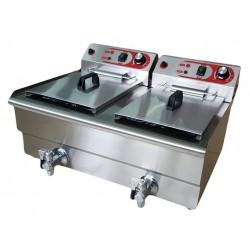 FREIDORA ELÉCTRICA 10+10L CUBA DOBLE