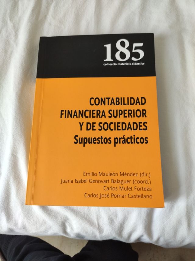 Contabilidad Financiera Superior Y De Sociedades De Segunda Mano Por 15 En Palma De Mallorca En Wallapop