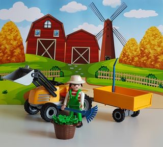 tractor playmobil juguettos