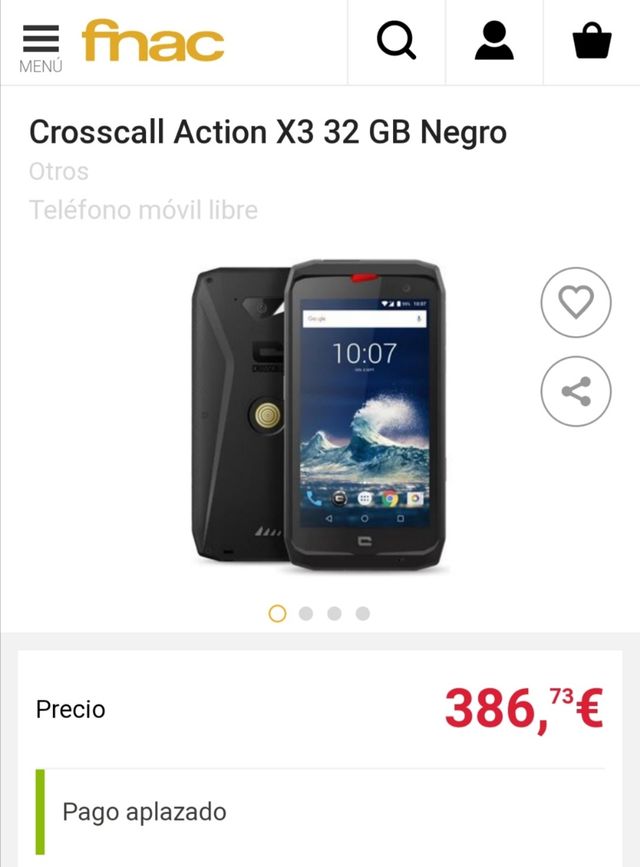 Mobil CROSSCALL Action X3 + batería externa