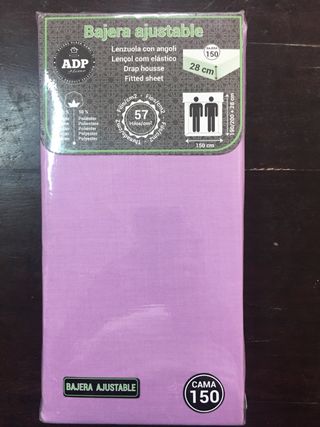 Sabana Bajera Ajustable 150cm de segunda mano por 6 € en Sabana bajera ajustable cama 1,35 de segunda mano por 6 € en