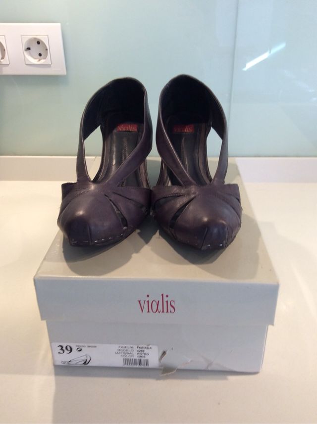 Zapatos Vialis gris, 39