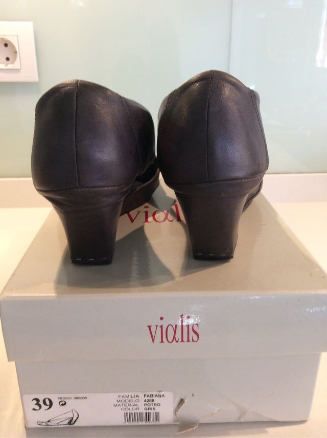 Zapatos Vialis gris, 39