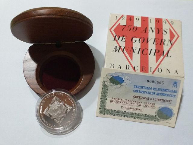 MONEDA 750 AÑOS GOBIERNO MUNICIPAL BCN 1999