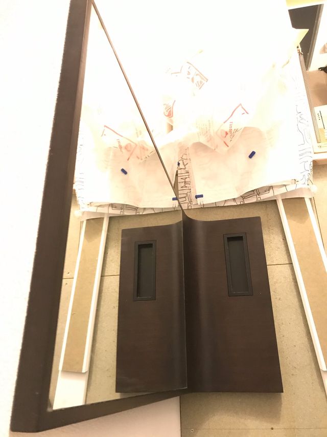 Espejo de entrada para dejar llaves