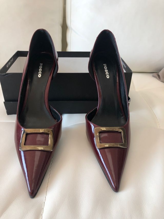 Zapatos 37-38 Sin estrenar Piel burdeos Fosco