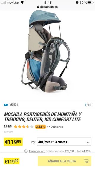 deuter kid comfort 1 decathlon