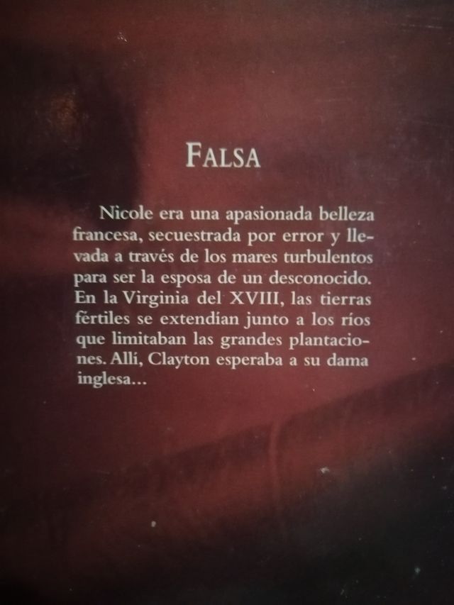 -Falsa- novela libro