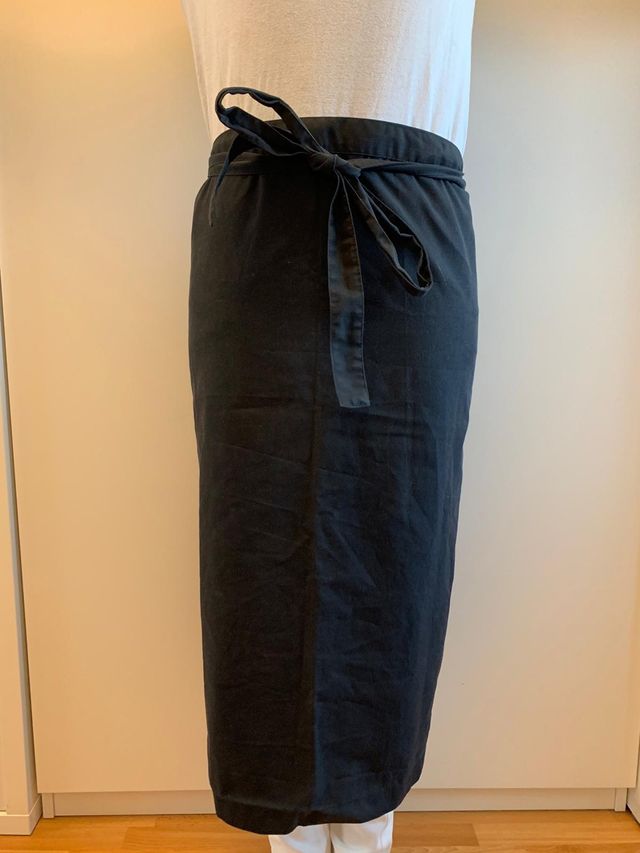 Mandil, delantal largo color negro