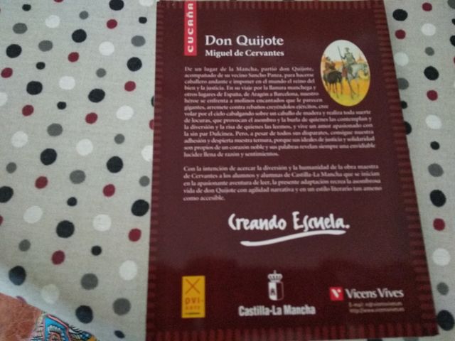 Don Quijote adaptación de Agustín Sánchez Aguilar