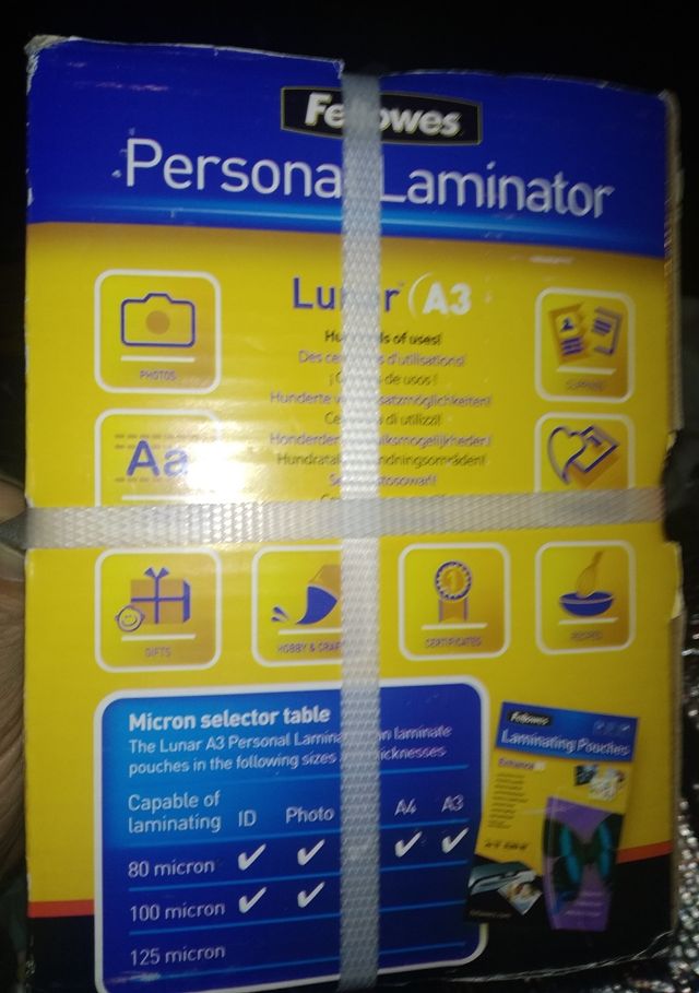 Fellowes Lunar A3 - Nueva Plastificadora documento