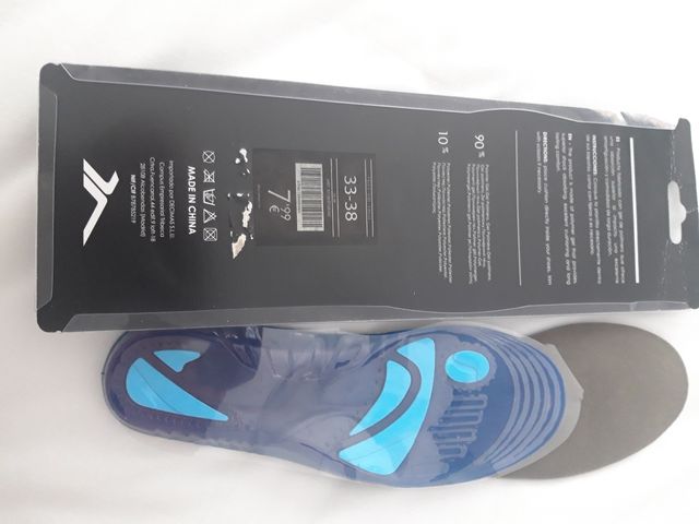 Plantillas amortiguadoras de gel 33 - 38 