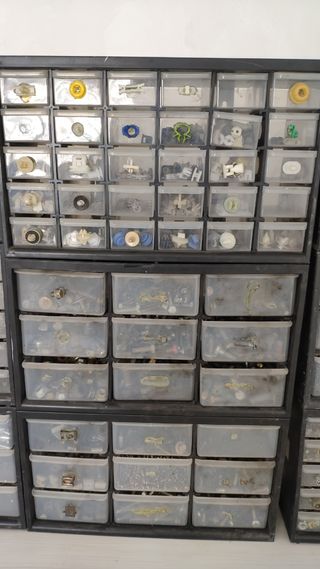 10 Cajas Apilables Con Tapa Negras - Tamaño 160x230x120 Mm, Ideales Para Taller, Garaje U Organización En Casa
