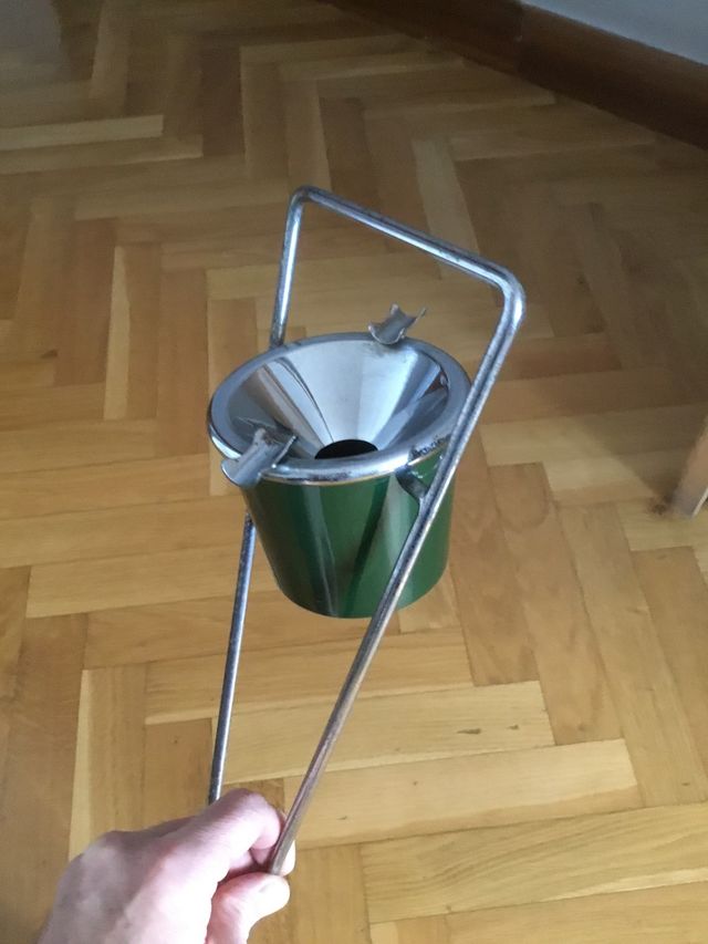 Cenicero de pie péndulo Art Deco, retro