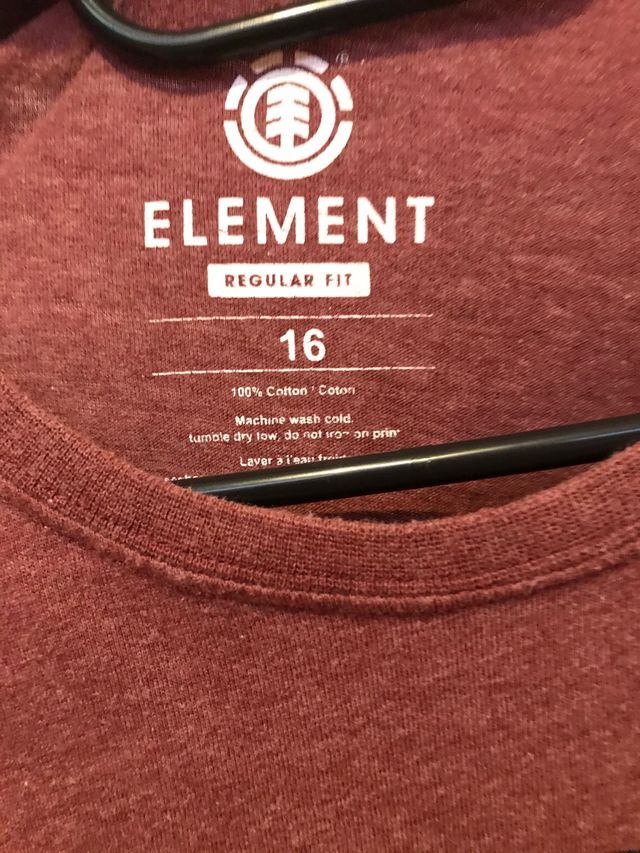 Camiseta Element Granate S