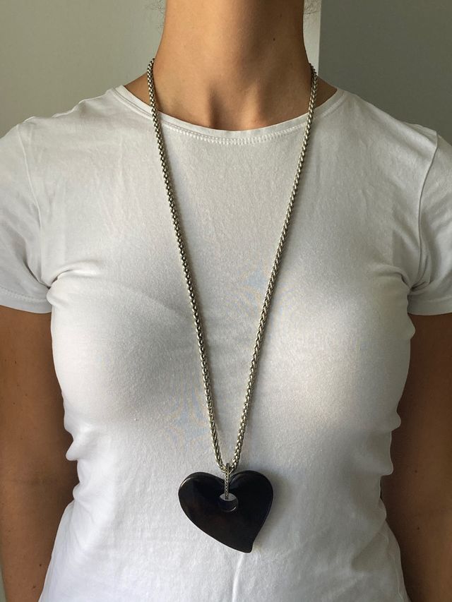 Collar de Corazón en madera