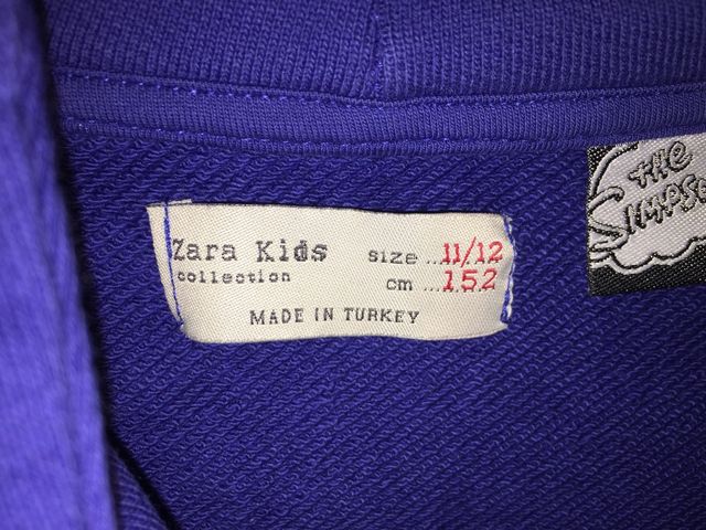 Sudadera niño burt Simpson de Zara