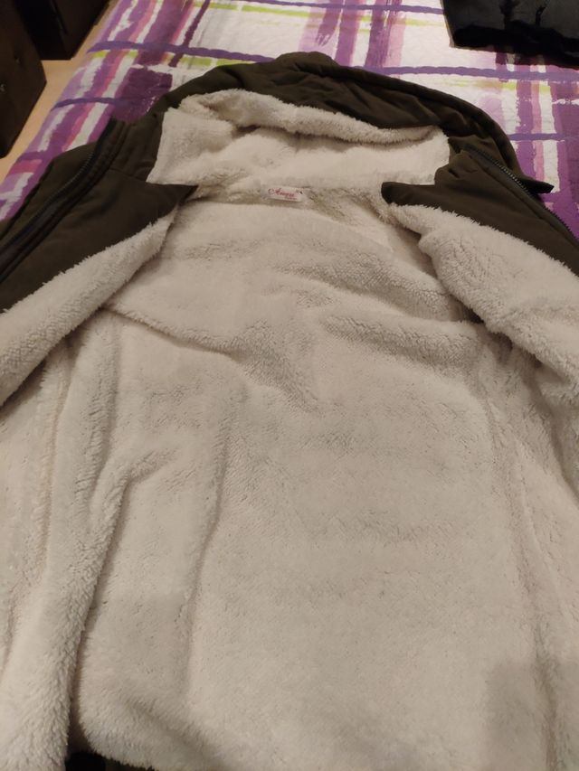anorak nuevo con borreguillo