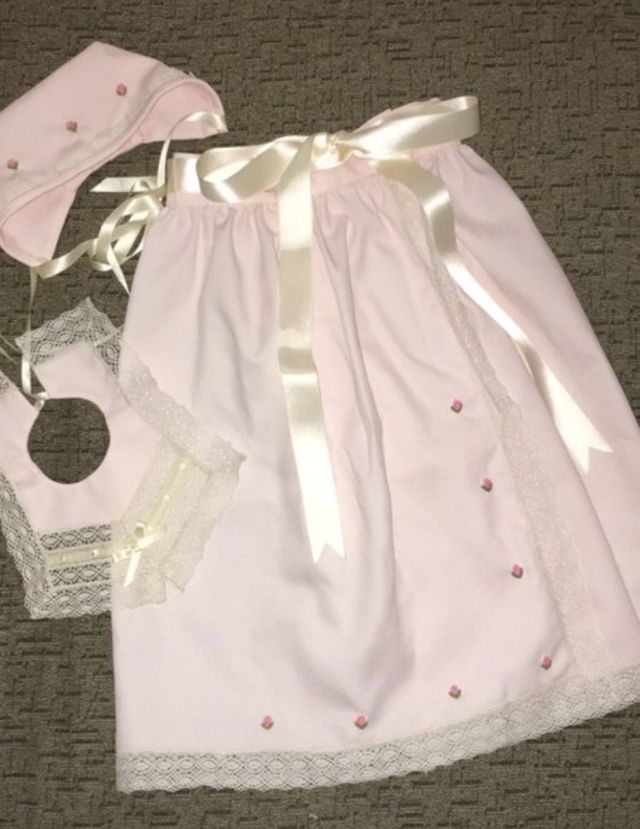 Conjunto Faldón bautizo