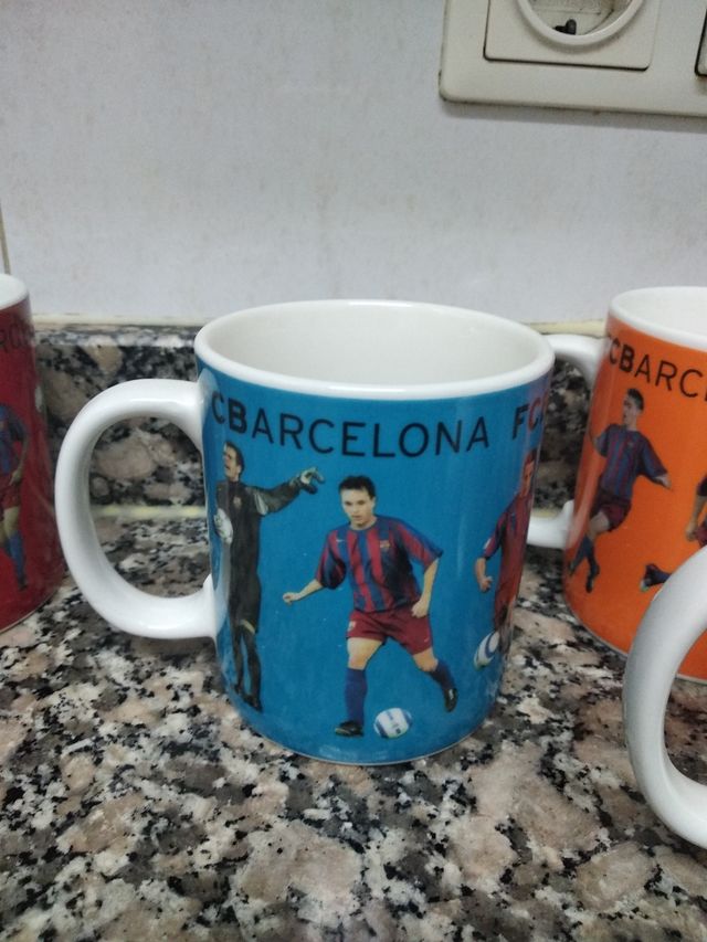 Set 4 tazas FC Barcelona vintage