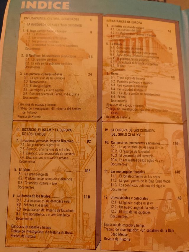 Historia primero Bachillerato Anaya.