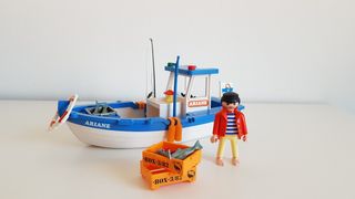barco de pesca playmobil