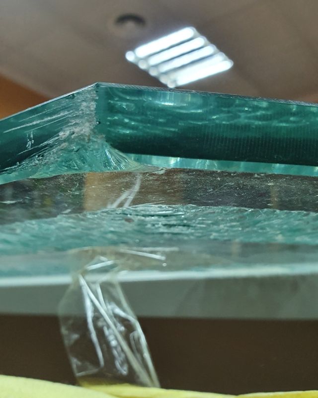 Cristal mesa tallado 165x90x1.5cm de grosor