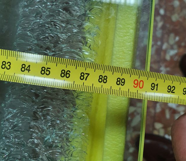 Cristal mesa tallado 165x90x1.5cm de grosor