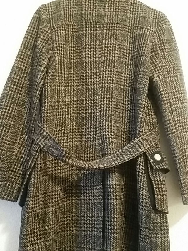 ABRIGO CRUADROS PATA GALLO  Talla/ L  *ZOLDER*