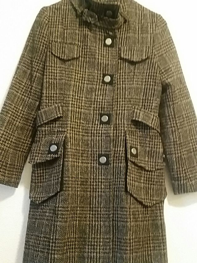 ABRIGO CRUADROS PATA GALLO  Talla/ L  *ZOLDER*