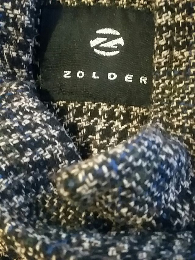 ABRIGO CRUADROS PATA GALLO  Talla/ L  *ZOLDER*