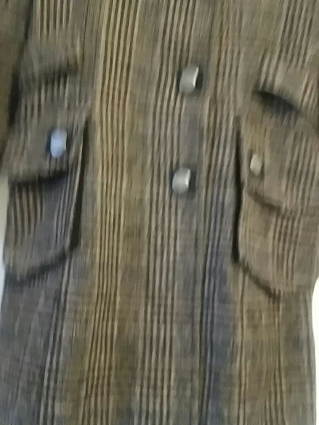 ABRIGO CRUADROS PATA GALLO  Talla/ L  *ZOLDER*