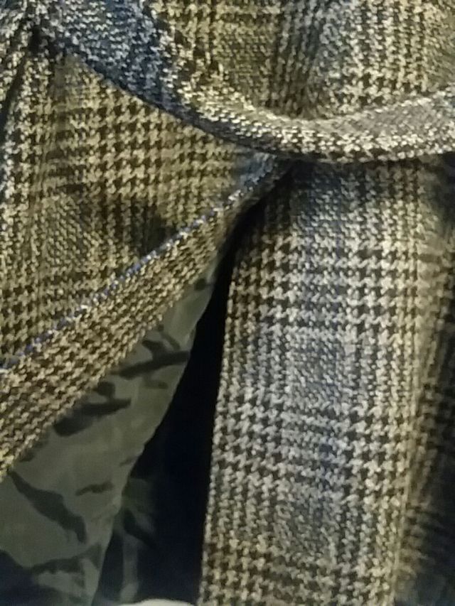 ABRIGO CRUADROS PATA GALLO  Talla/ L  *ZOLDER*