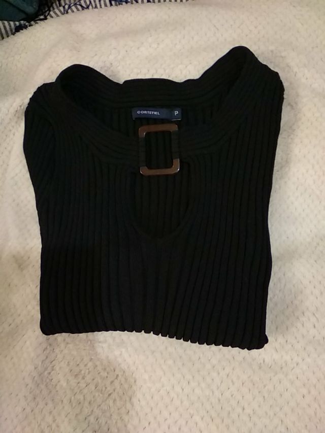 Jersey negro Cortefiel talla P