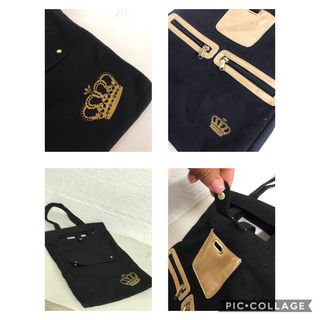 BOLSA ADIDAS TEJIDO NEGRO/ORO NUEVO