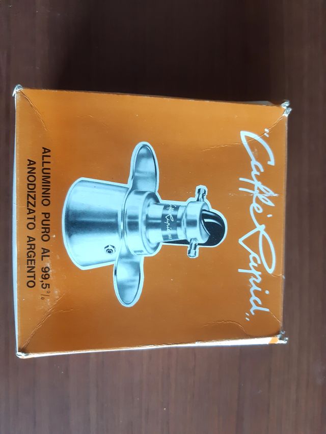 Cafetera vintage aluminio 2 tazas