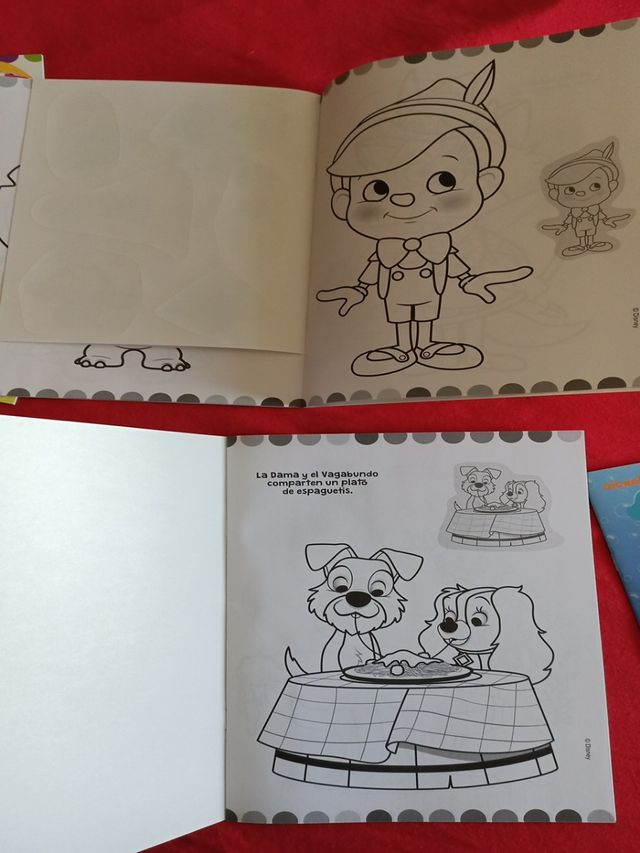 cuentos para colorear y con pegatinas