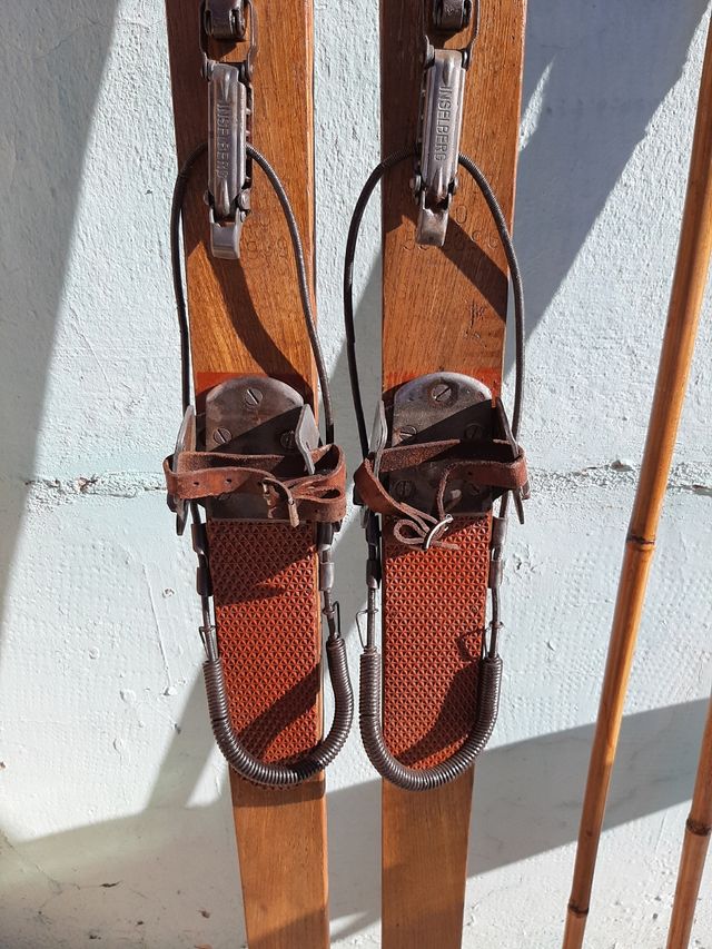 Esquis - skies antiguos madera 190 cm de segunda mano por 285 € en La