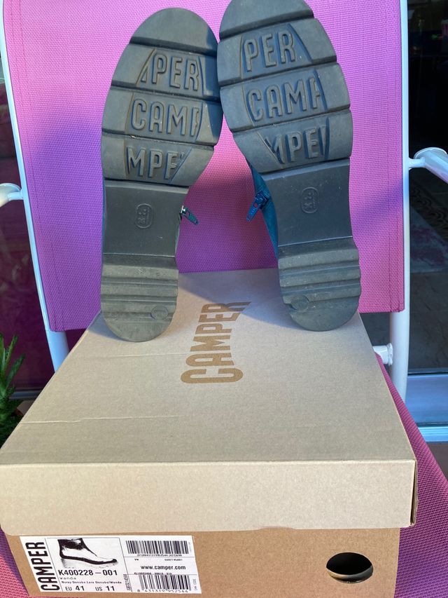 Botines Camper piel azul talla 41