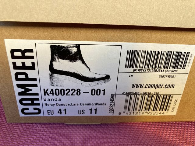 Botines Camper piel azul talla 41