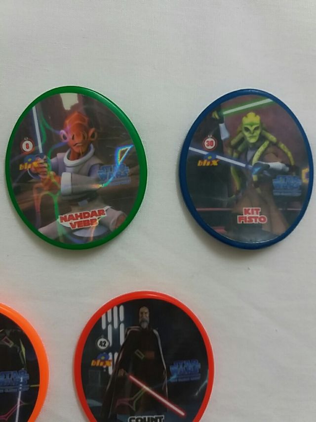 Lote 7 chapas Starwars
