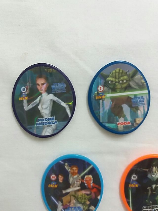 Lote 7 chapas Starwars