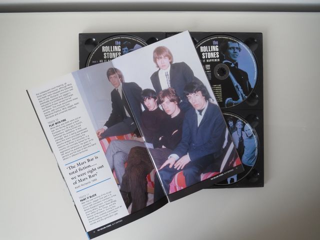 THE ROLLING STONES AS IT HAPPENED 4 CD SET + LIBRO