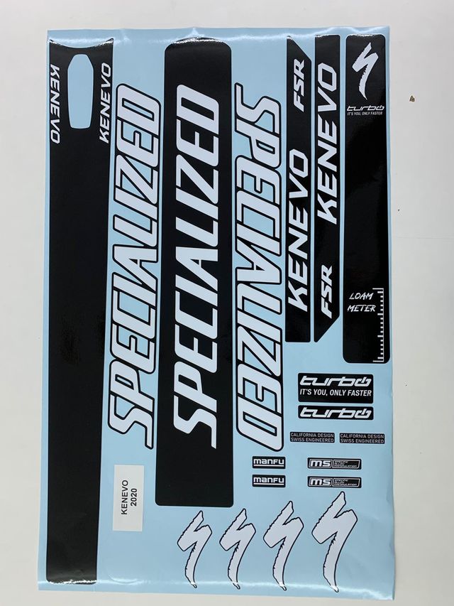 pegatinas para cuadro specialized kenovo 2020
