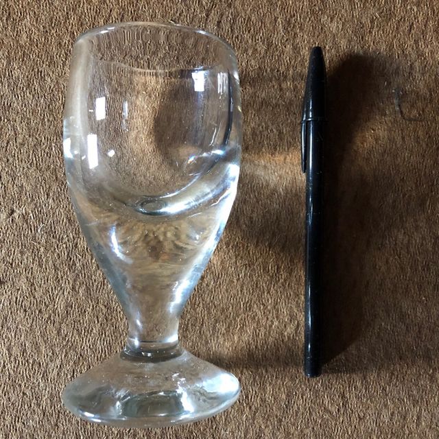 Coleccion 6 copas rústicas vidrio antiguas vintage