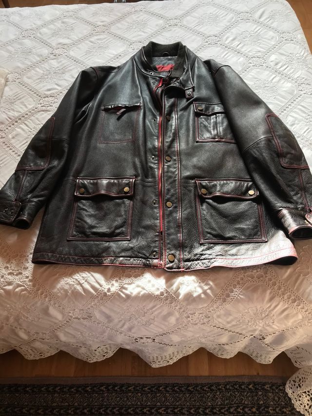 Parka de piel hombre